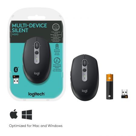 M590 Multi-Device Mysz bezprzewodowa Grafitowa zdjęcie 2