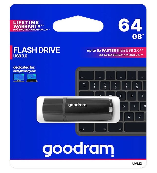 Pendrive Goodram MIMIC 64GB USB 3.0 CZARNY