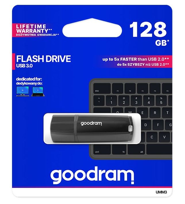 Pendrive Goodram MIMIC BLACK 128GB PENDRIVE USB3.0