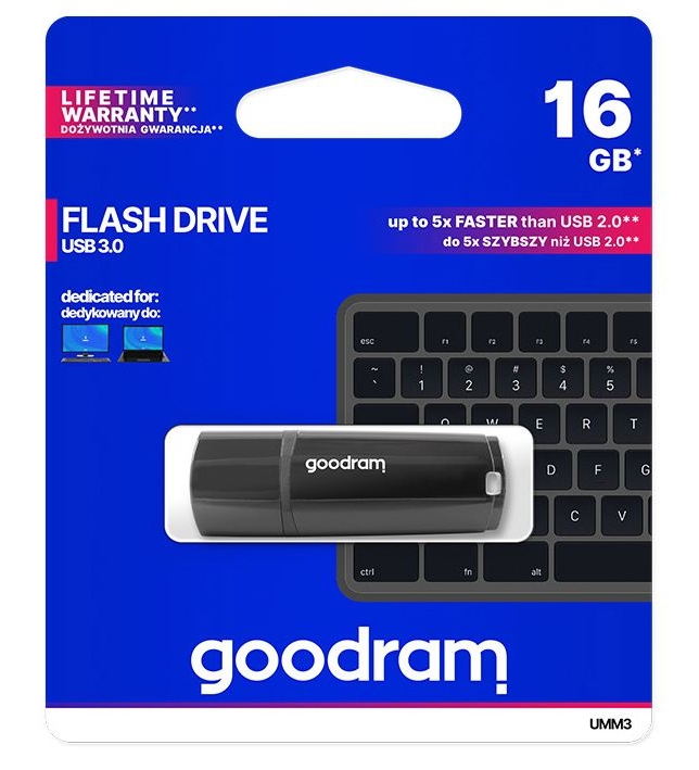 Pendrive Goodram MIMIC 16GB USB3 Czarny