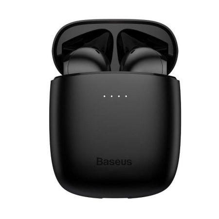 Bezprzewodowe słuchawki TWS Baseus Encok W04 Pro, ładowanie indukcyjne, Bluetooth 5.0 (czarne) zdjęcie 2