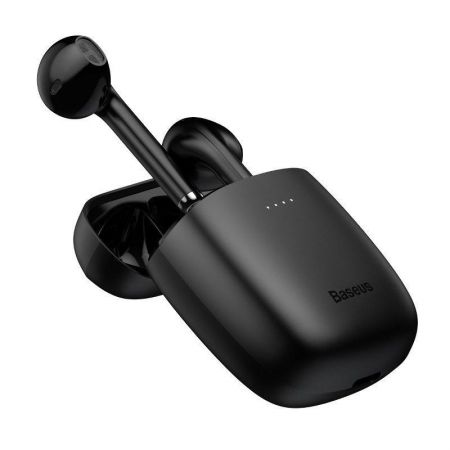 Bezprzewodowe słuchawki TWS Baseus Encok W04 Pro, ładowanie indukcyjne, Bluetooth 5.0 (czarne) zdjęcie 3