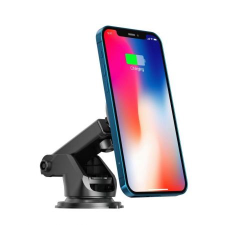 Uchwyt na telefon Tech-protect A2 Magnetic Magsafe Dash Car Mount Wireless Charger 15w Black zdjęcie 4