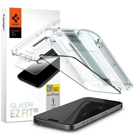 Szkło hartowane Spigen Glas.tr ez Fit Iphone 15 Pro Black