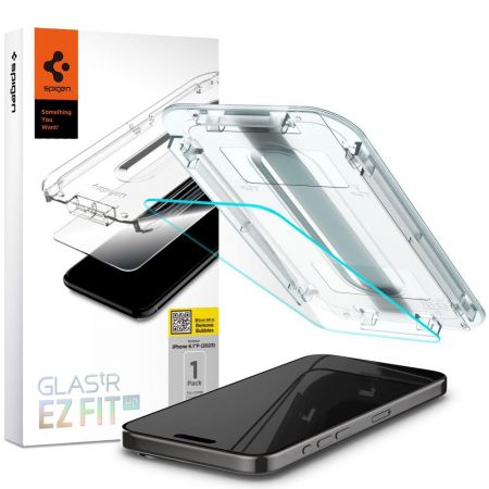 Szkło Hartowane Spigen Glas.tr ez Fit  Iphone 15 Pro Clear