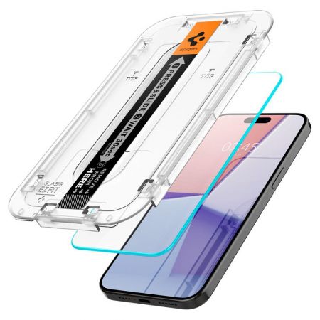 Szkło Hartowane Spigen Glas.tr ez Fit 2-pack Iphone 15 Pro Max Clear zdjęcie 4
