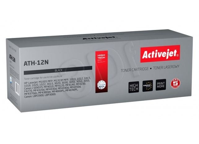 Toner Activejet ATH-12N (do drukarki Canon Hewlett Packard  zamiennik HP 12A/Canon CRG-703/FX-10 Q2612A supreme 2300str.