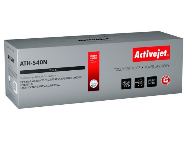 Toner Activejet ATH-540N (do Canon Hewlett Packard  zamiennik HP 125A/Canon CRG-716B CB540A supreme 2400str. czarny)