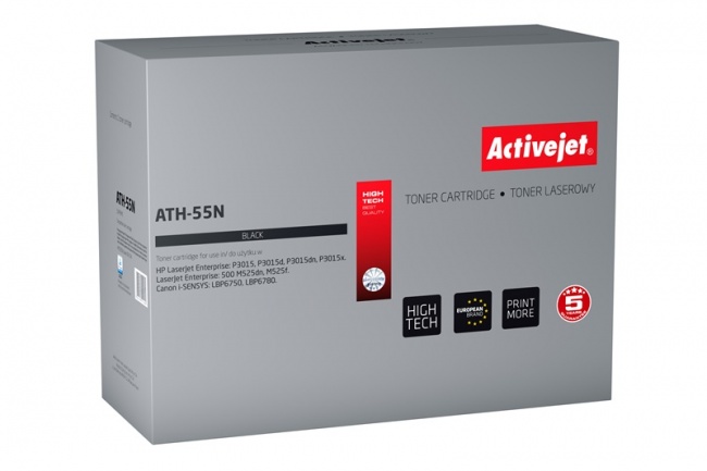Toner Activejet ATH-55N (do Canon Hewlett Packard  zamiennik HP 55A/Canon CRG-724 CE255A supreme 6000str. czarny)