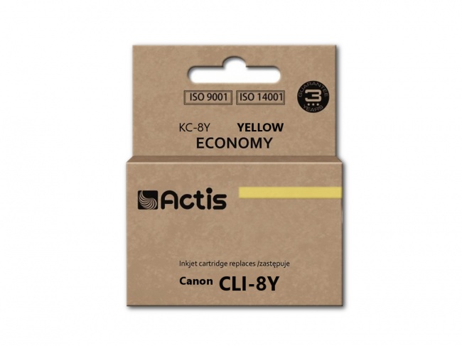 Tusz Actis KC-8Y (Canon  CLI-8) standard 14ml yellow Chip