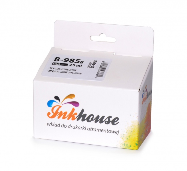 Tusz Inkhouse Brother LC985BK czarny