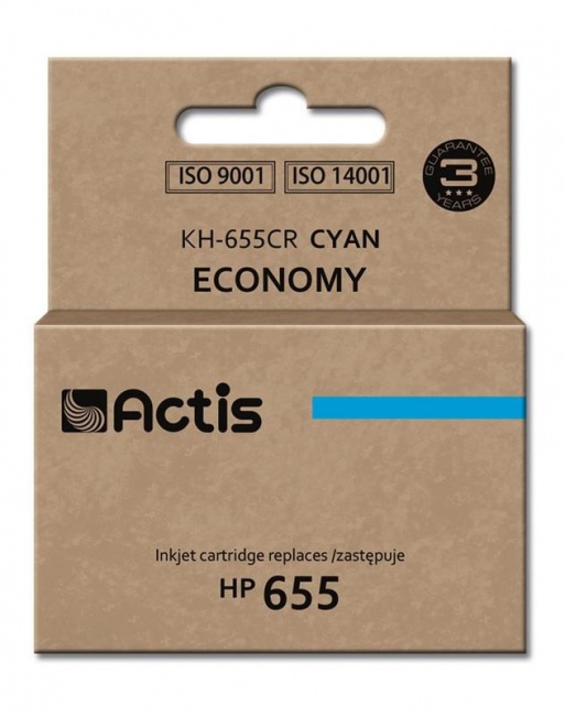 Tusz Actis KH-655CR (HP 655 CZ110AE) standard 12ml cyan Chip