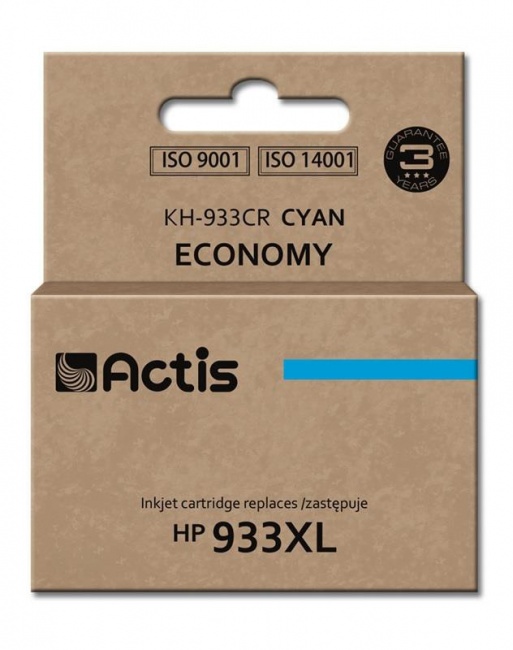 Tusz Actis KH-933CR (HP 933XL CN054AE) standard 13ml cyan Chip