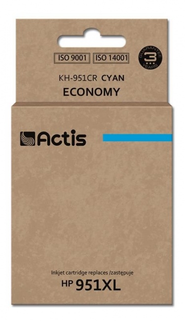 Tusz Actis KH-951CR (HP 951XL CN046AE) standard 25ml cyan Chip