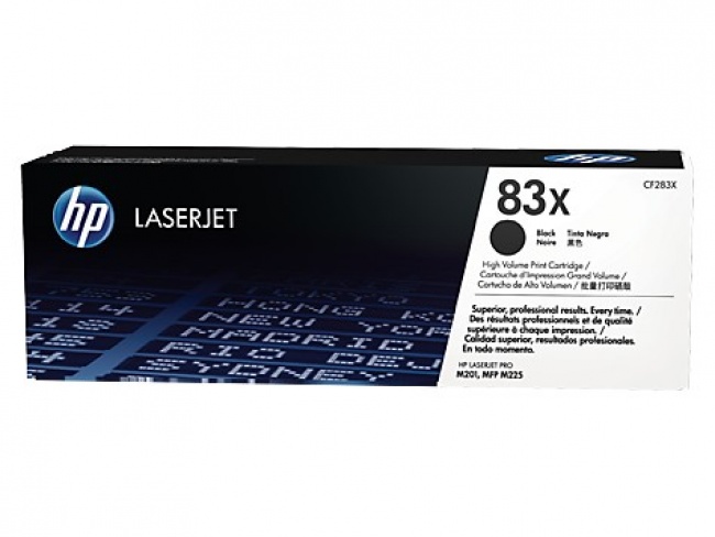 Toner 83X Black 2.2k CF283X