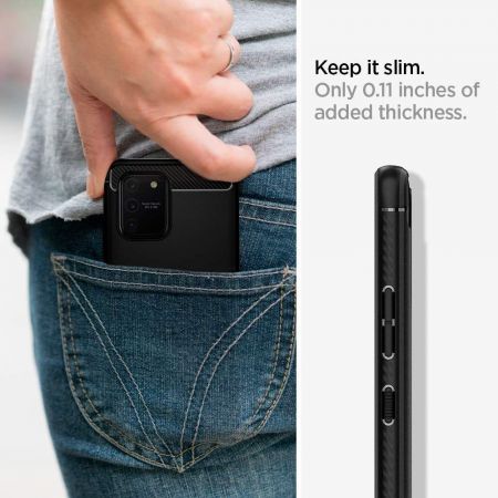 Etui SPIGEN Rugged Armor GALAXY S10 LITE MATTE BLACK zdjęcie 3